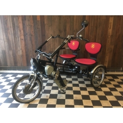 Tandemová tříkolka Van Raam Fun 2 Go s elektropohonem Crystalyte silent 250W // 13E
