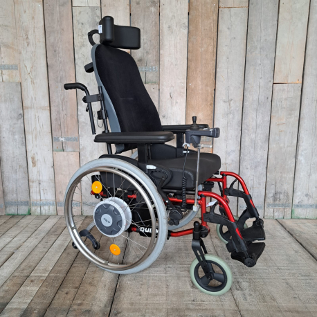 Aktivní invalidní vozík Quickie Heli X Komfort s přídavným pohonem Alber e-fix