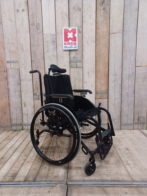 Aktivní vozík TNS Proval - AJ - zánovní - pevný rám - šíře sedu 46cm