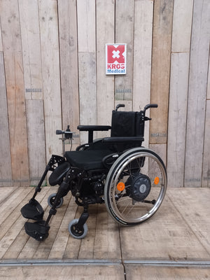 Mechanický vozík skládací Quickie IC Activ s pohonem Alber E-Fix 25 - 01 - použitý -