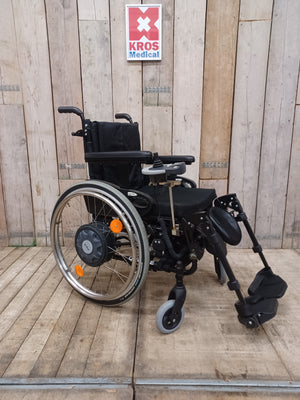 Mechanický vozík skládací Quickie IC Activ s pohonem Alber E-Fix 25 - 01 - použitý -