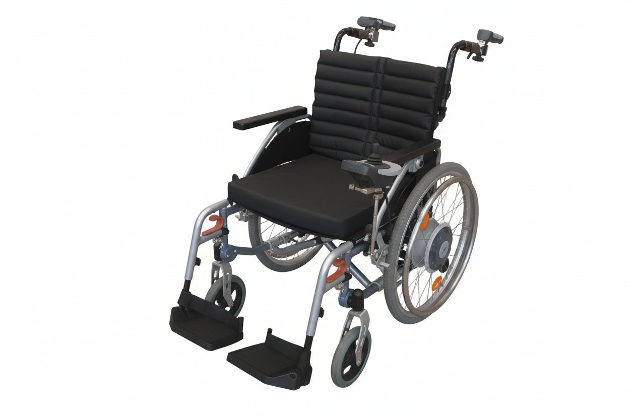 Mechanický vozík Excel Modular5 s pohonem ALBER E-Fix 25 XXL BATERY BOX // 03 //