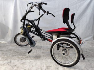 Elektrické tříkolové tandemové kolo Van Raam Fun2Go Crystalite