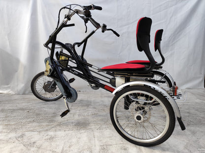 Elektrické tříkolové tandemové kolo Van Raam Fun2Go Crystalite