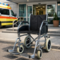Skládací transportní invalidní vozík – jednoduchý, pro doprovod, šíře 40–41 cm