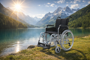 Repasované mechanické invalidní vozíky Excel Šířka sedu: 45 cm