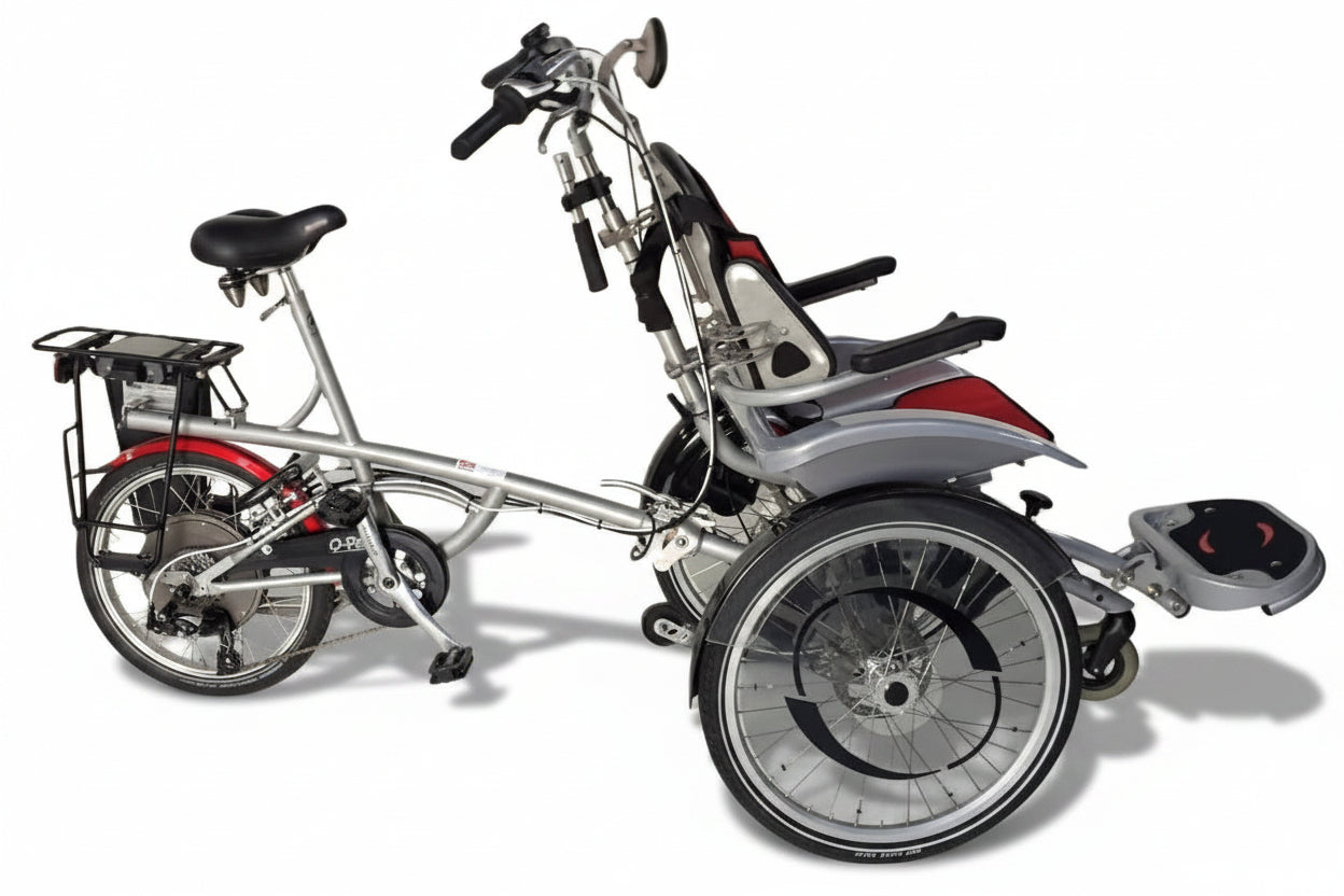 Tříkolové kolo Van Raam O‑Pair 2 – motor Crystalyte Silent HT