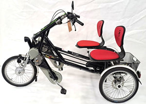 Elektrické tříkolové tandemové kolo Van Raam Fun2Go motor Bafang