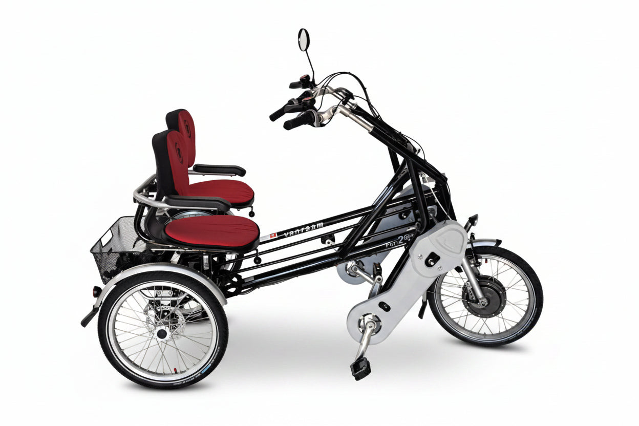 Elektrické tříkolové tandemové kolo Van Raam Fun2Go VR1F 250 W,36V